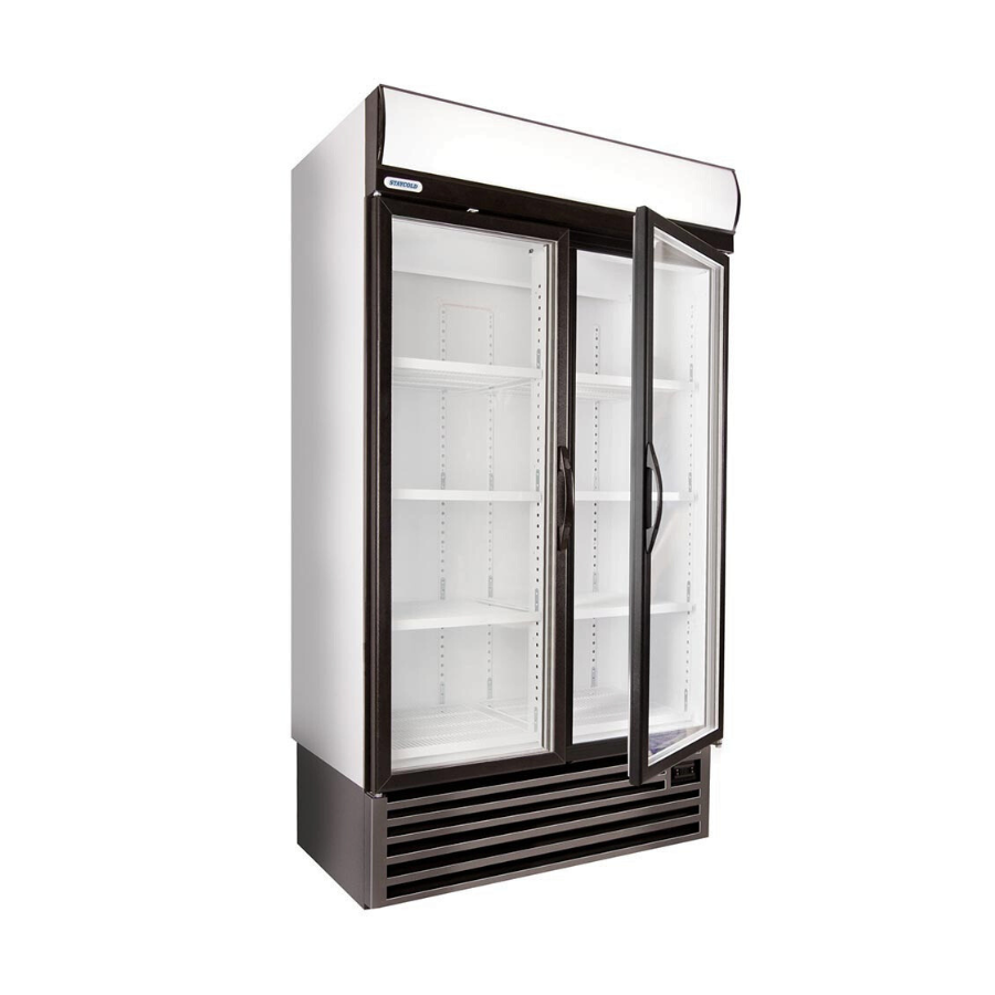 Staycold Double Hinged Door Upright Cooler - HD1140