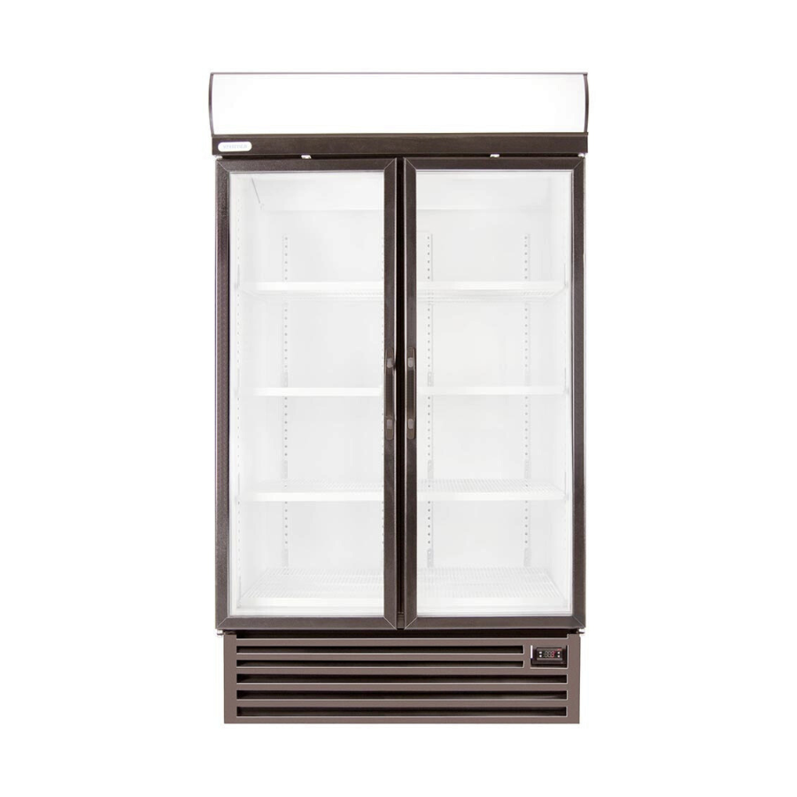 Staycold Double Glass Door Display Freezer - HD1140F