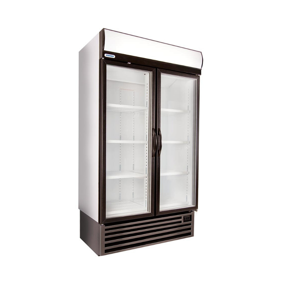 Staycold Double Glass Door Display Freezer - HD1140F
