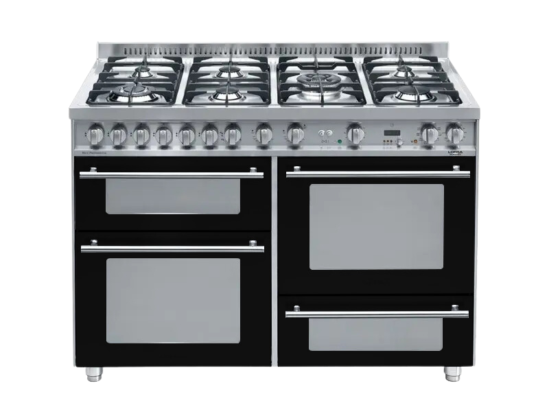 Lofra Professional Electric Oven with 7 Burner Gas Top – 120cm