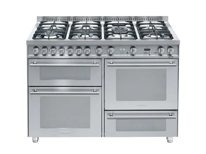 Lofra Professional Electric Oven with 7 Burner Gas Top – 120cm