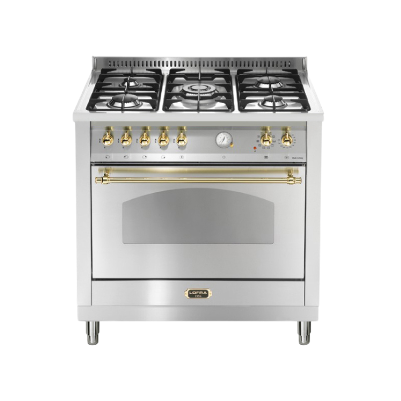 Lofra Dolce Vita Electric Oven with 5 Burner Gas Top – 90cm (Gold)