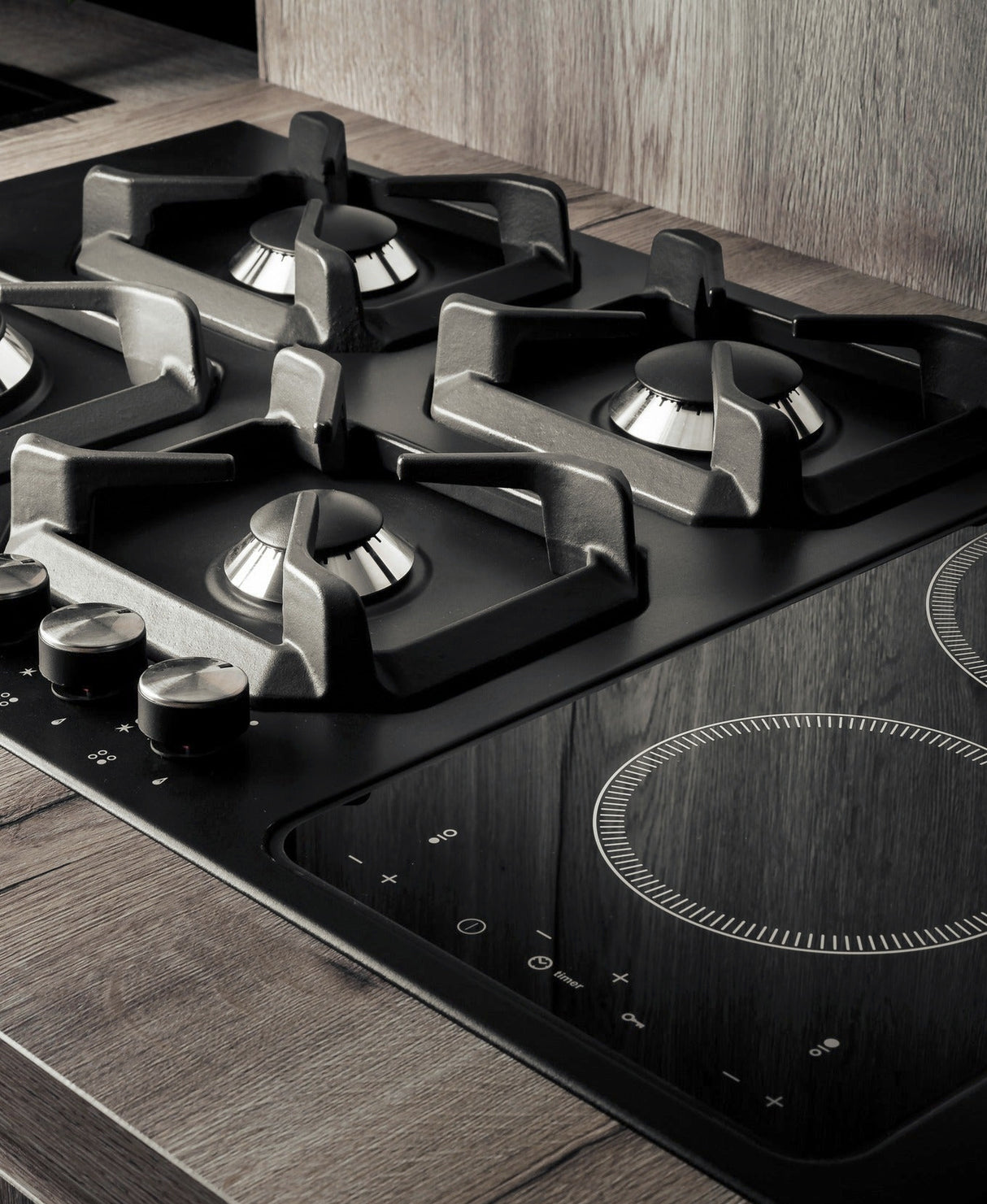 Lofra Black Line Built-In Combo Hob - 90cm