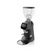 A modern black Fiorenzato F64EVO PRO SENSE coffee grinder with a clear upper chamber and a touchscreen interface, designed for precision and ease of use.