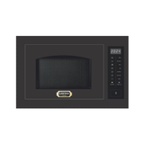A Lofra 1500W black built-in microwave oven with a digital control panel on the right side and a gold Lofra logo badge on the front door.