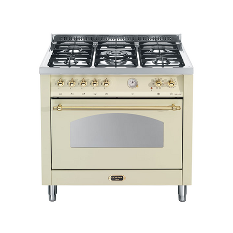 Lofra Dolce Vita Electric Oven with 5 Burner Gas Top – 90cm (Gold)