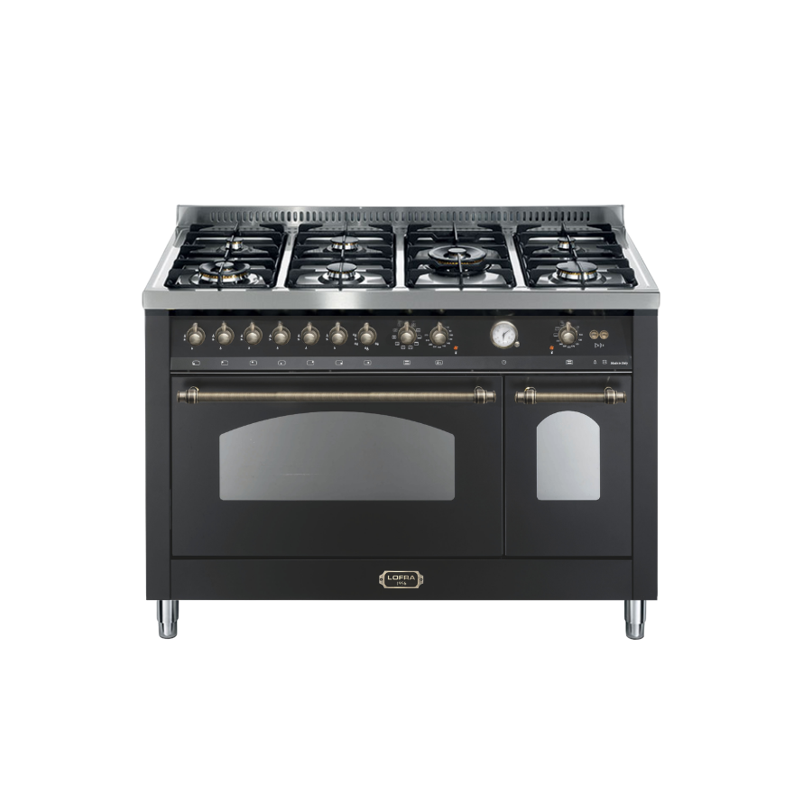 Lofra Dolce Vita Electric Oven with 7 Burner Gas Top – 120cm (Bronze)